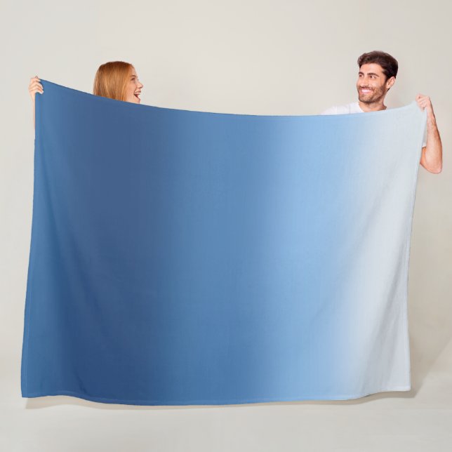 Polaire Dégradé de la couverture de l'ombre bleu (En situation)