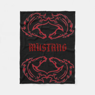 Polaire Double couverture d'ouatine de mustang