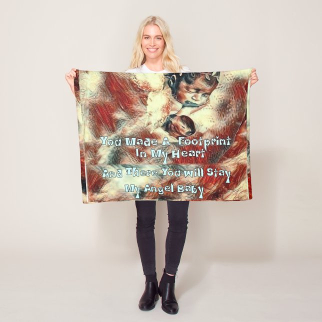 Polaire Empreintes de pas dans ma couverture d'ouatine de (En situation)