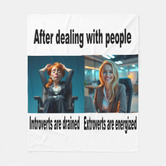 Polaire Enveloppez-vous dans cette couverture Introvert/Ex