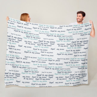 Polaire Fidèle à ma couverture en fausse fourrure de paix