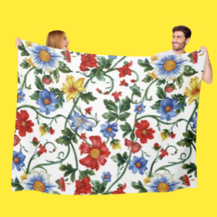 Polaire Fleurir avec audace Couverture en molleton fleur