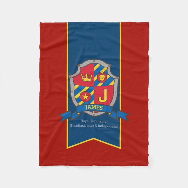 Polaire Garçons James ou J nom et signification couverture (Devant)