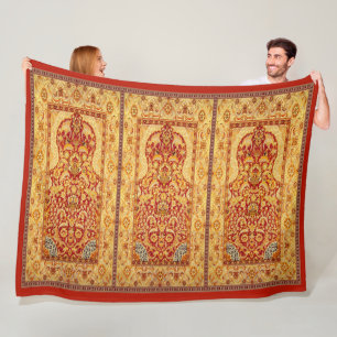 Polaire Grande couverture de prière 3-Person musulmane