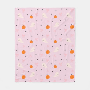 Polaire Jolie couverture Halloween rose fantôme
