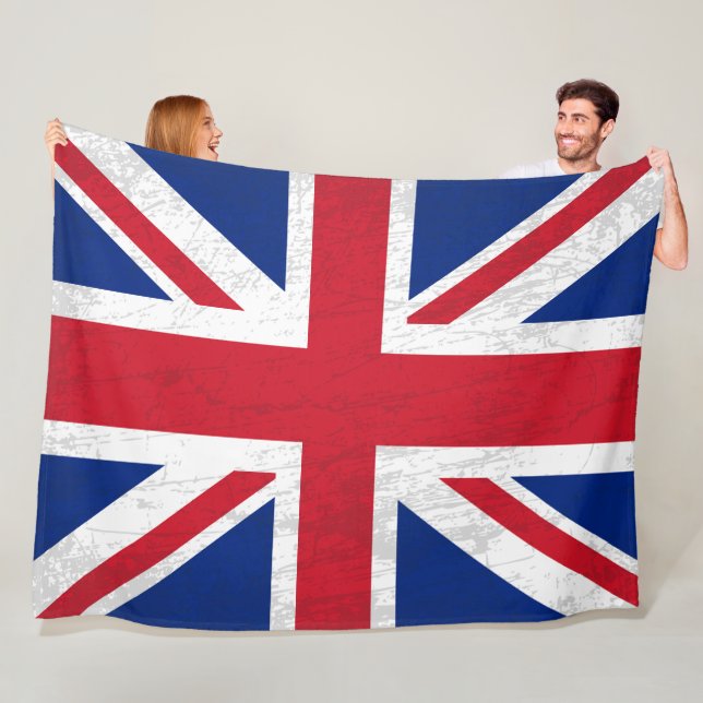 Polaire La couverture du drapeau britannique - Une tapisse (En situation)