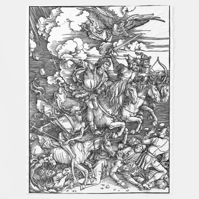 Polaire La couverture en toison des quatre cavaliers (Devant)