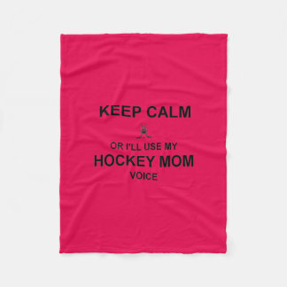 Polaire La maman d'hockey gardent la couverture calme