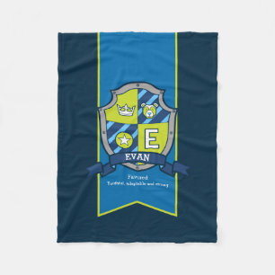 Polaire Lettre garçon E Nom Evan signifiant couverture d'o