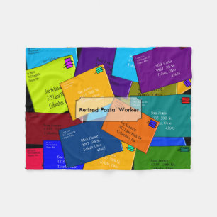 Polaire Lettres retirées de couverture d'ouatine de