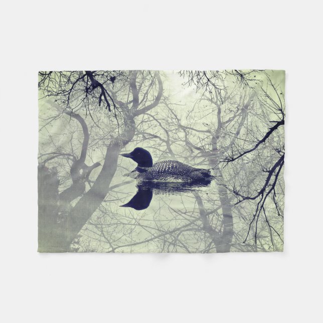 Polaire Lion noir et blanc sur une couverture de lancer de (Devant (Horizontal))