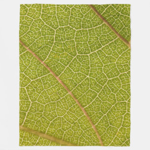 Polaire Macro couverture d'ouatine de feuille verte