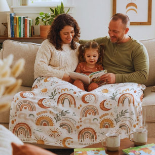 Polaire Mignonne couverture en fleece personnalisée Terre 