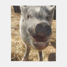 Mini couverture de sourire d'ouatine de porc,