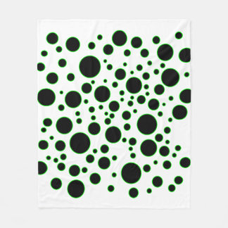 Polaire Motif Cercle Vert Moderne Couverture Abstraite Vid