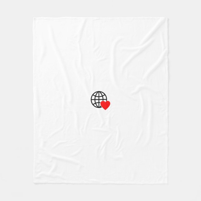 Polaire Nouvelle personnalisation Logo Texte Couverture po (Devant)