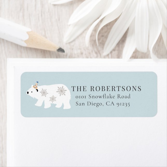 Polaire Ours Hiver Merveilles Bleu (En situation)