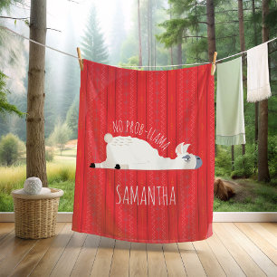 Polaire Pas De Couverture Llama Prob-Llama Drôle
