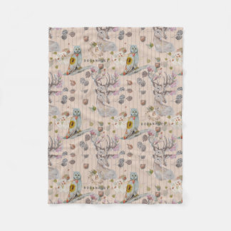 Polaire Pépinière florale imprimer couverture bébé