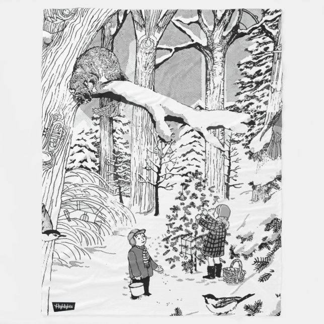 Polaire Photos cachées Enfants dans la couverture de neige (Devant)