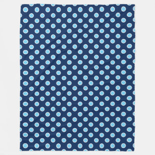 Polaire Pois Bleus Bleu Clair sur la couverture de la flot