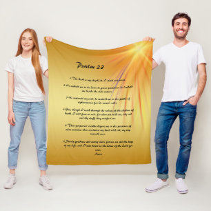 Polaire Psaume 23 couverture en toison