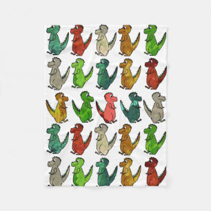 Polaire Rangées de couverture d'ouatine de T-Rex