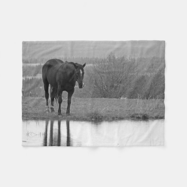 Polaire Reflectionz calme ~ Couverture de cheval (Devant (Horizontal))