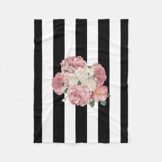 Polaire Roses avec la couverture noire et blanche