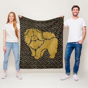 Polaire SPARKLY THANG Chow fausse couverture en toison mét