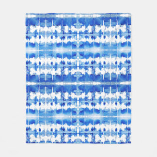 Polaire Tie teinture indigo shibori couverture