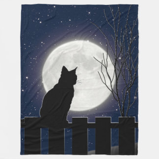 Polaire Un chat noir et une pleine lune, couverture