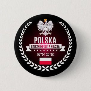 Poland 2 Inch Round Button
