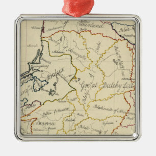 Poland 4 metal ornament