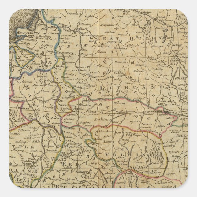 Poland 4 square sticker (Front)