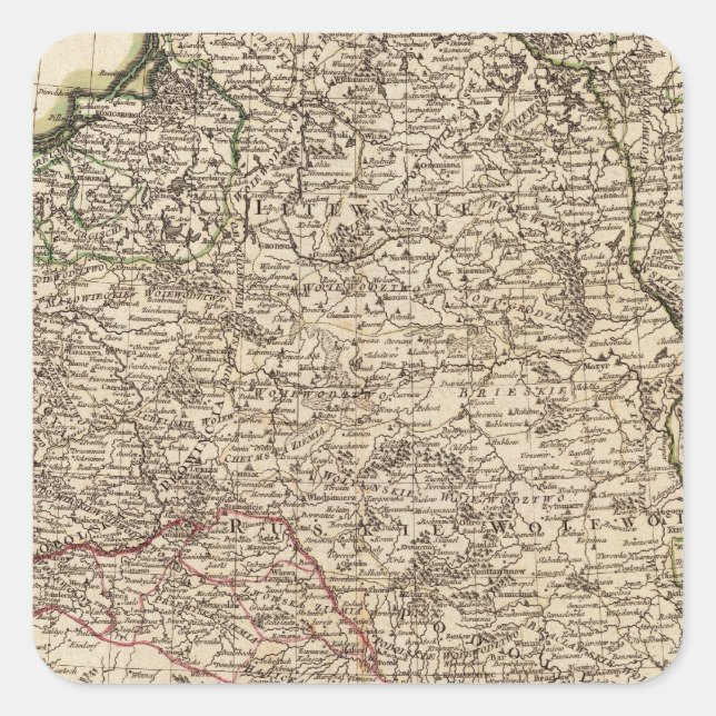 Poland 5 square sticker (Front)