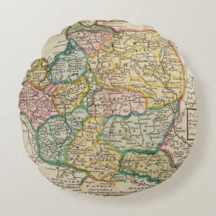 Poland 6 2 round pillow