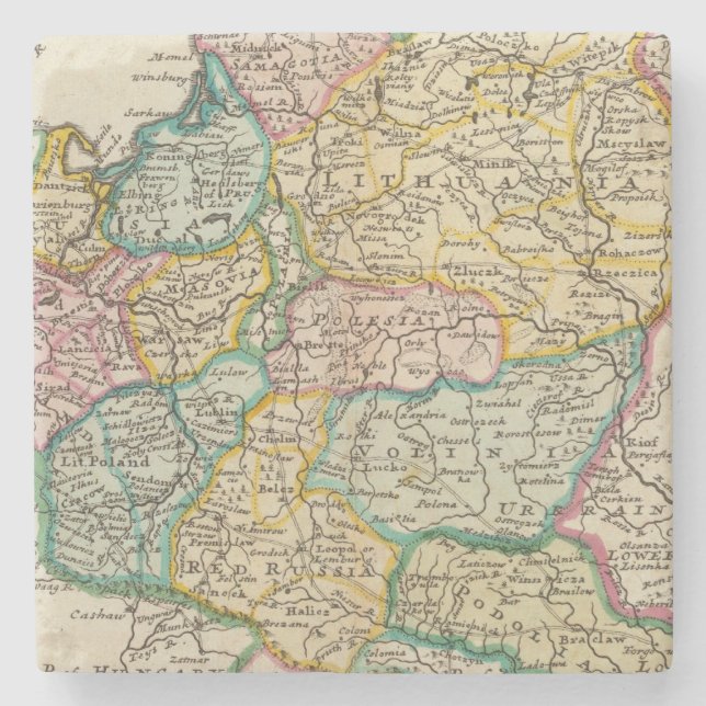 Poland 6 2 stone coaster (Front)