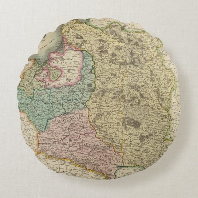 Poland 7 round pillow (Front)