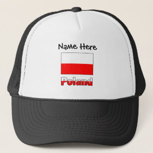 Poland and Polish Flag Personalized  Trucker Hat