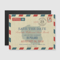 POLAND Antique Airmail Save the Date