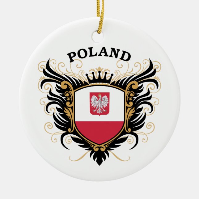 Poland Ceramic Ornament (Front)