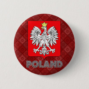 Poland Coat of Arms 2 Inch Round Button
