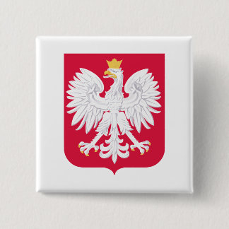 Poland Coat of Arms 2 Inch Square Button