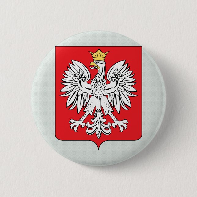 Poland Coat of Arms detail 2 Inch Round Button (Front)