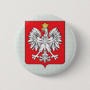 Poland Coat of Arms detail 2 Inch Round Button