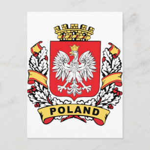 Poland Crest Postcard