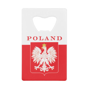 Poland Eagle Red Shield Credit Card Bottle Opener