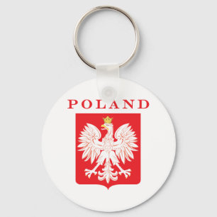 Poland Eagle Red Shield Keychain