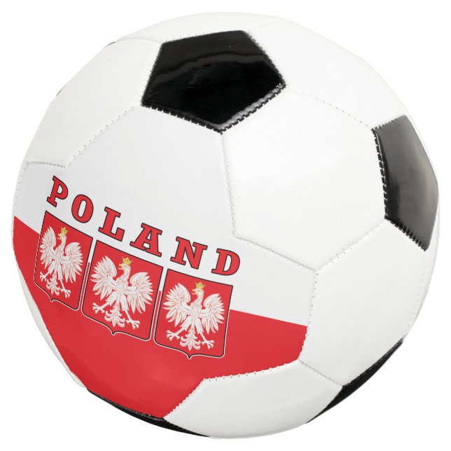 Poland Eagle Shields Soccer Ball (Three Quarter)